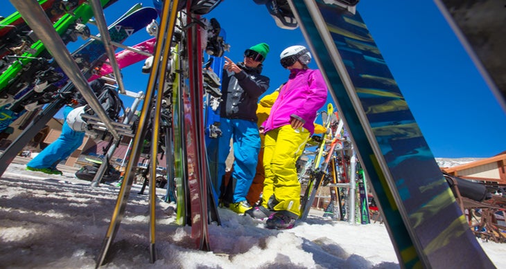 Skis ski test