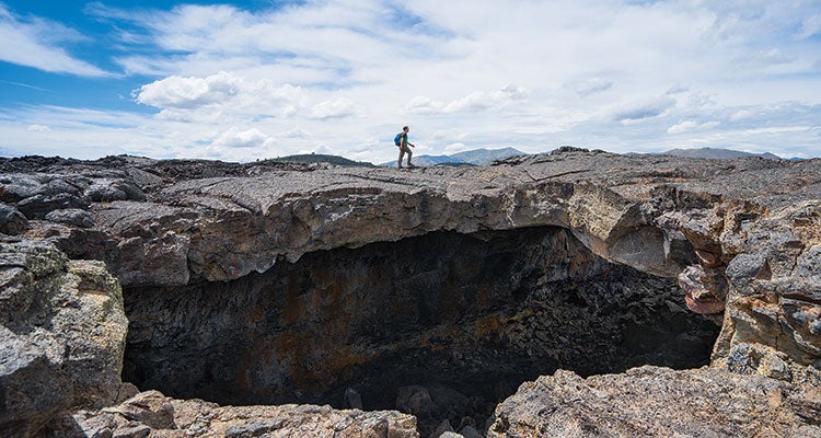 Hiking Echo Crater in Craters of the Moon National Monument