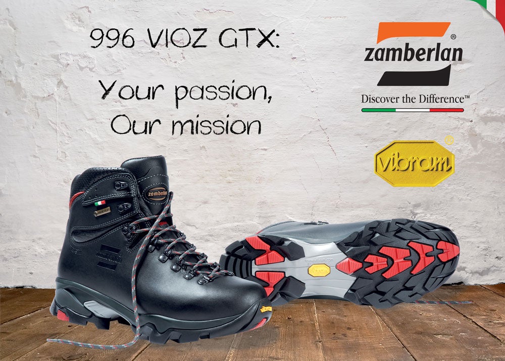 "Win a pair of Zamberlan Vioz Backpacking Boots"