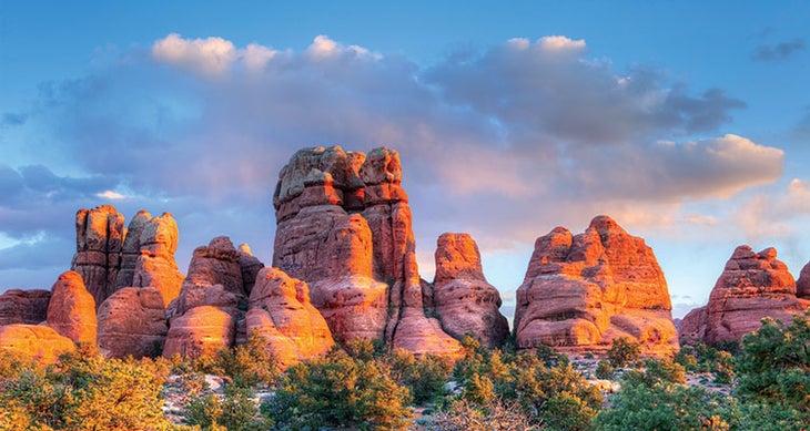 0816NOW_WHYPARKS_2IstockLA Afternoon sun sets the redrock aglow in Canyonlands National Park. Photo courtesy of istock.com/tonda