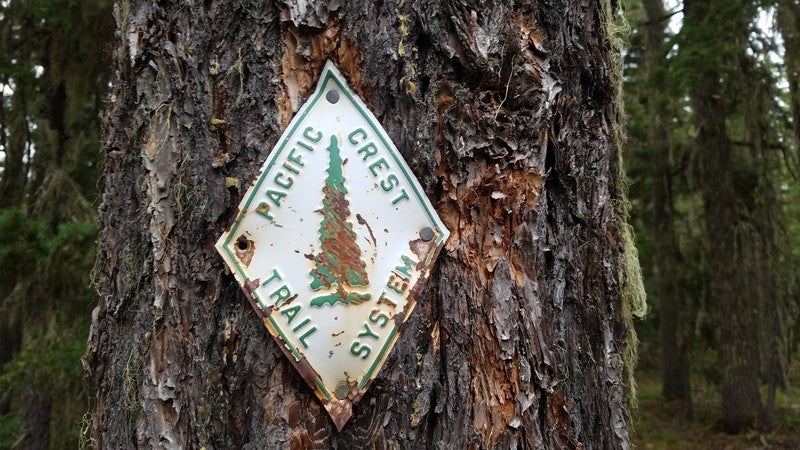 "pacific crest trail marker"