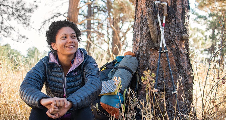 "Amanda Jameson finished her PCT thru-hike on September 29, 2016. Photo by Louisa Albanese"
