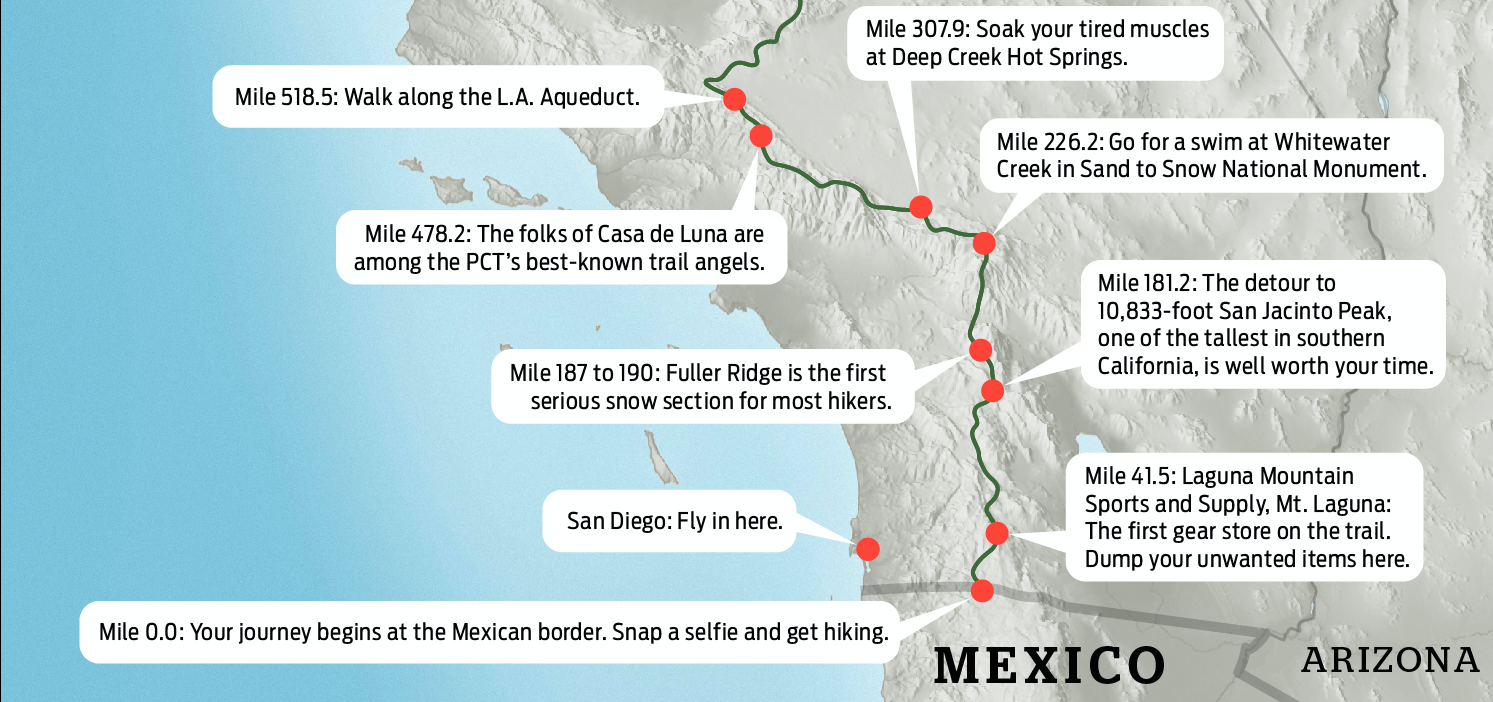 "hiking the pacific crest trail"