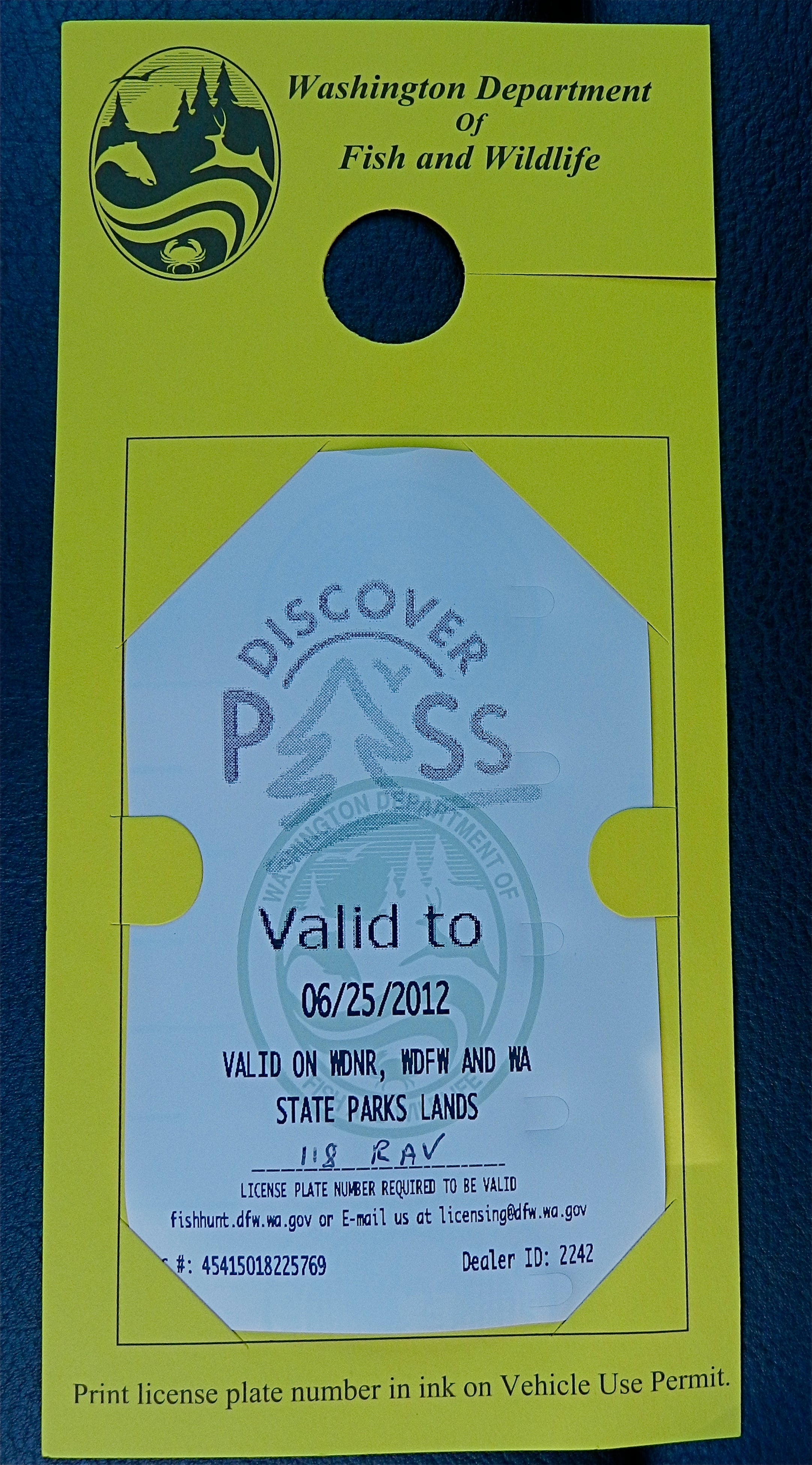 "Shot of Washington State Discover Pass"