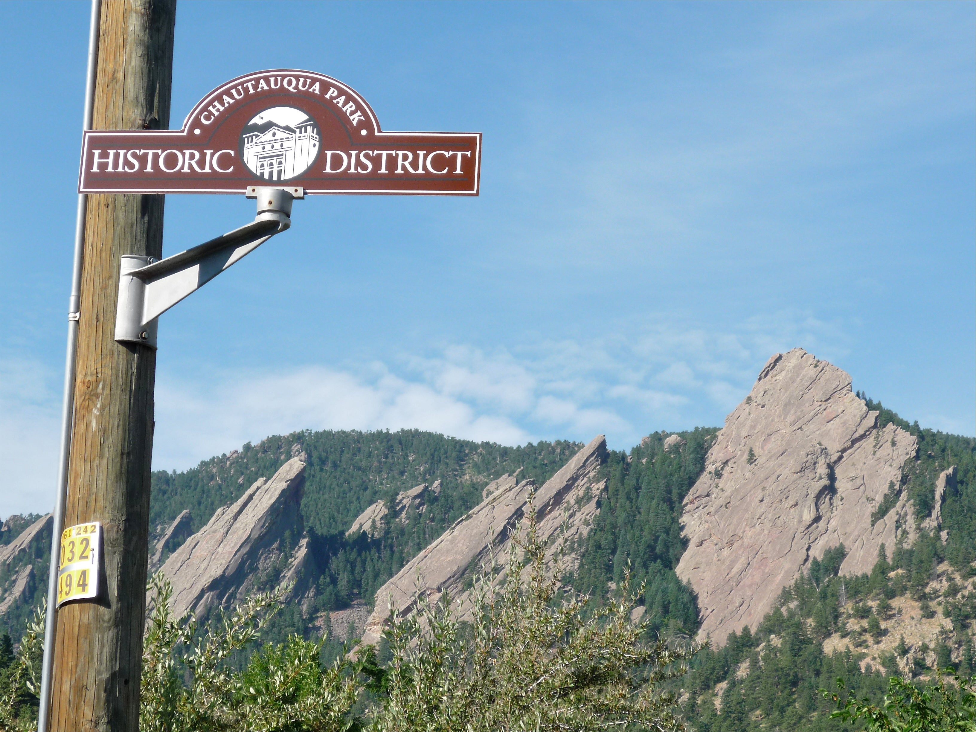 "Flatirons in Boulder, CO"