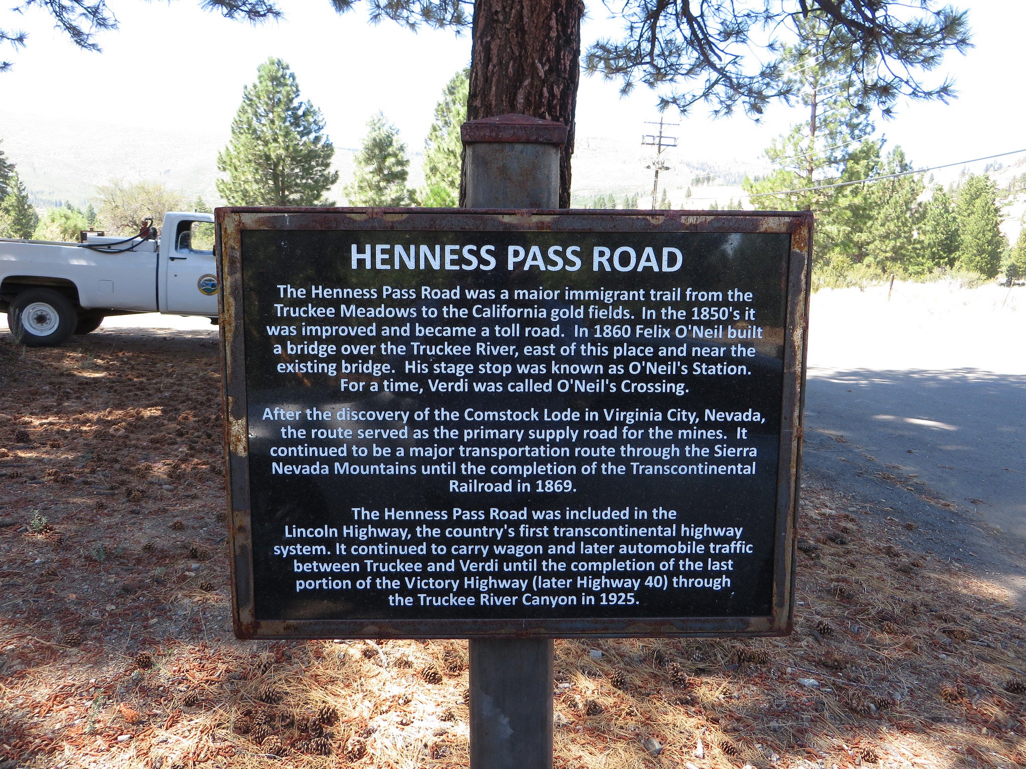 "Historic Henness Pass Road"