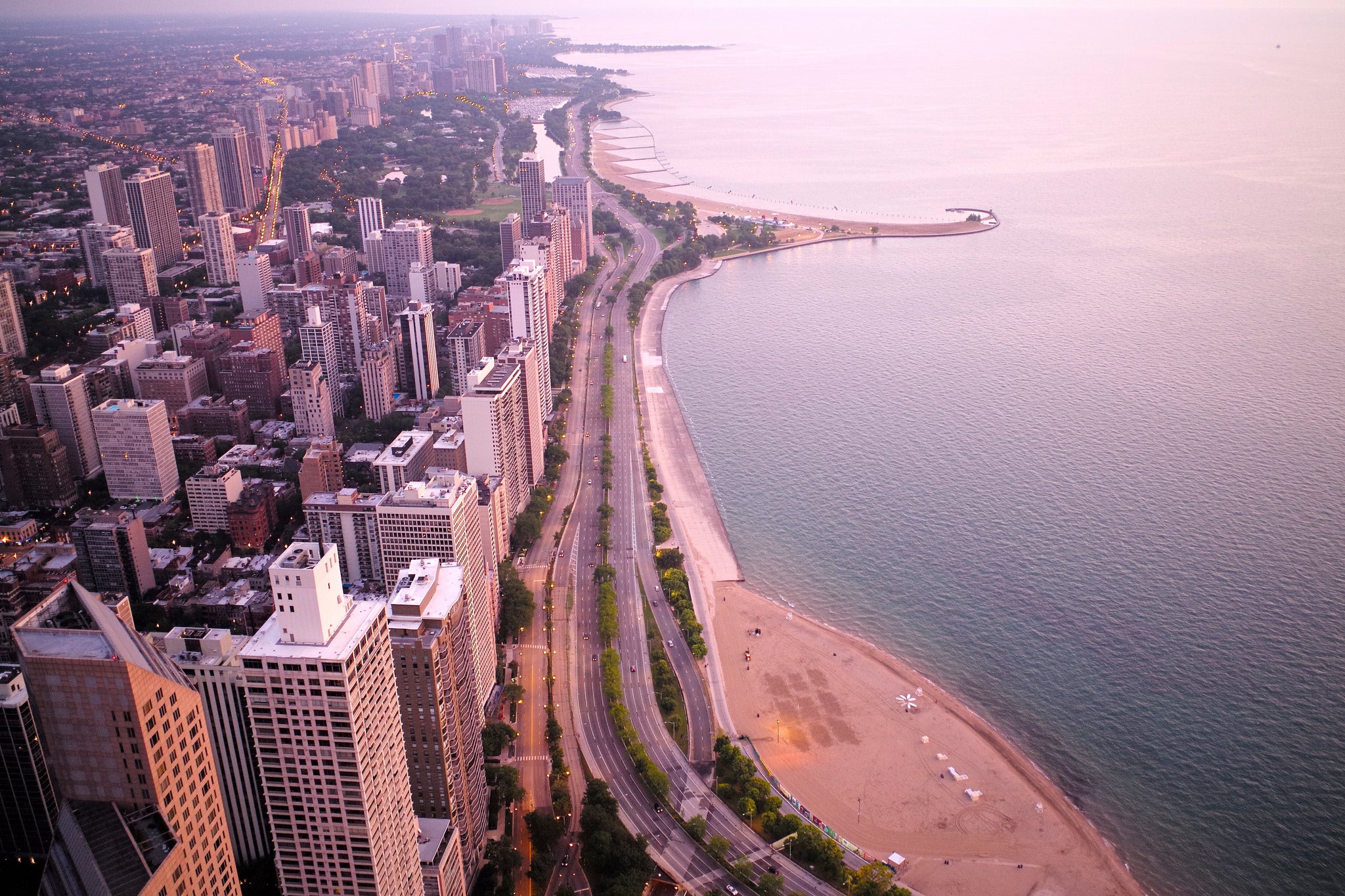 "Lake Shore Drive from above"