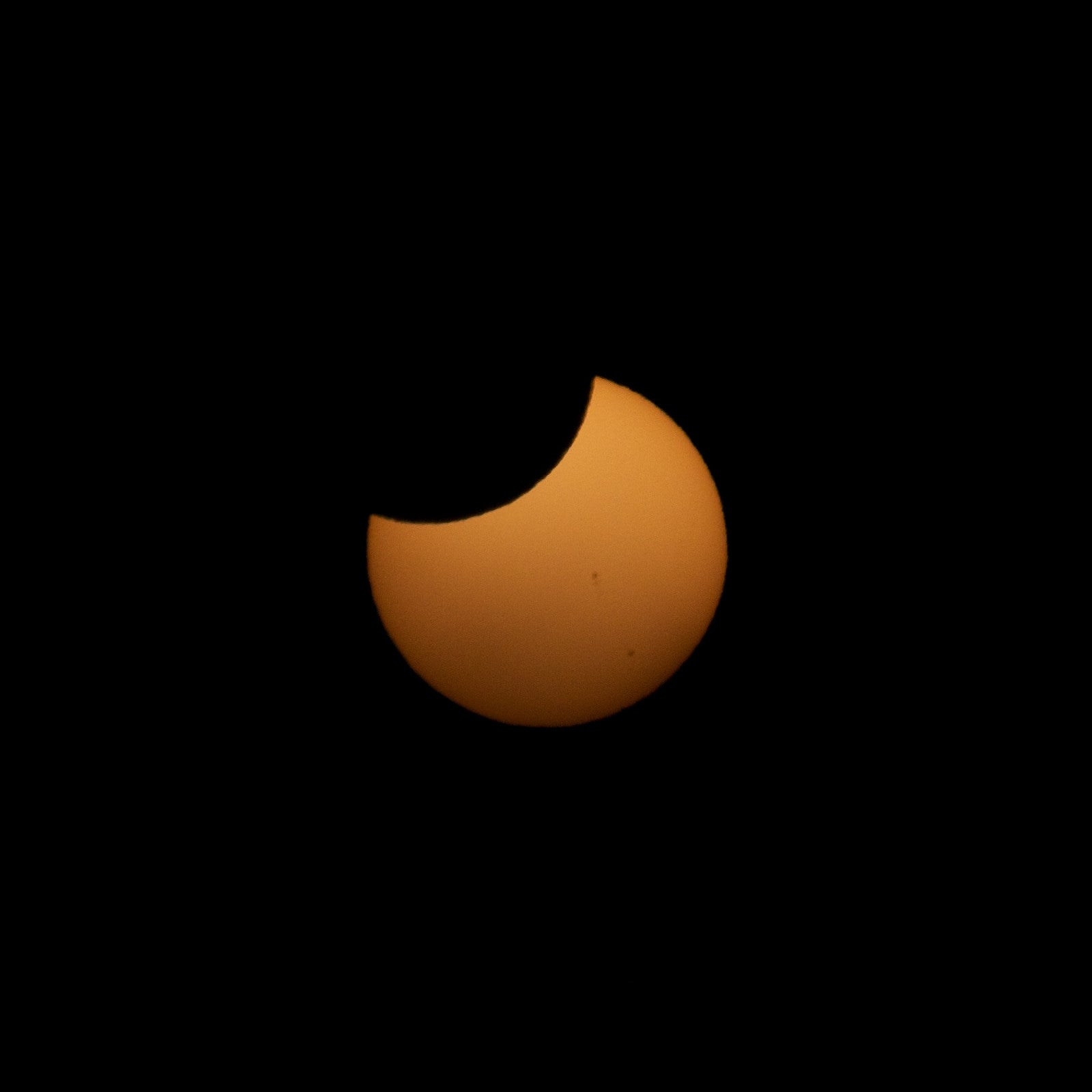 "Partial eclipse California"