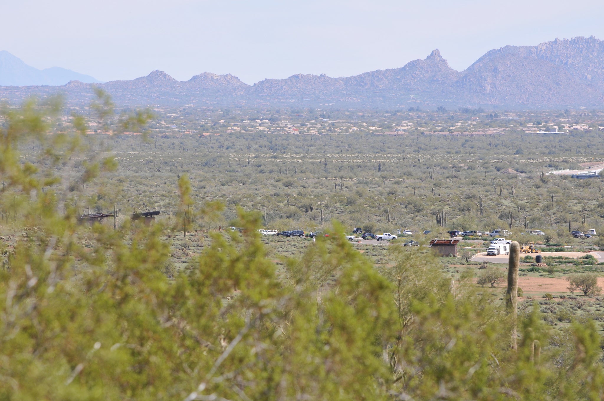 "Hiking in Sonoran Desert Reserve"