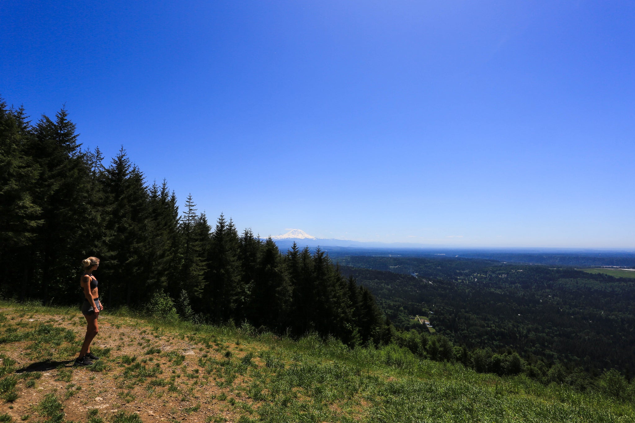 "Hiker on Poo Poo Point."