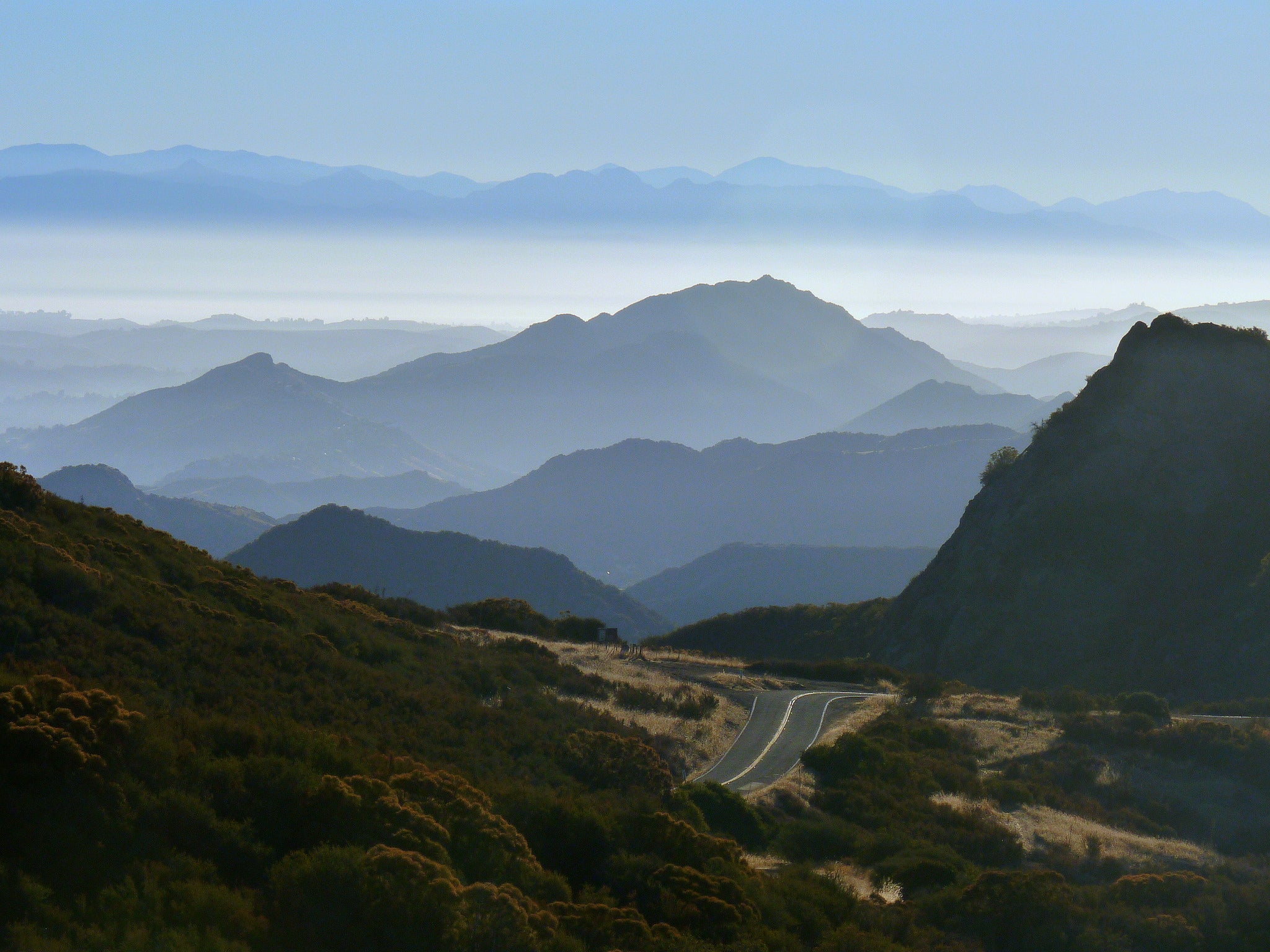 "View from the Santa Monica mountains"