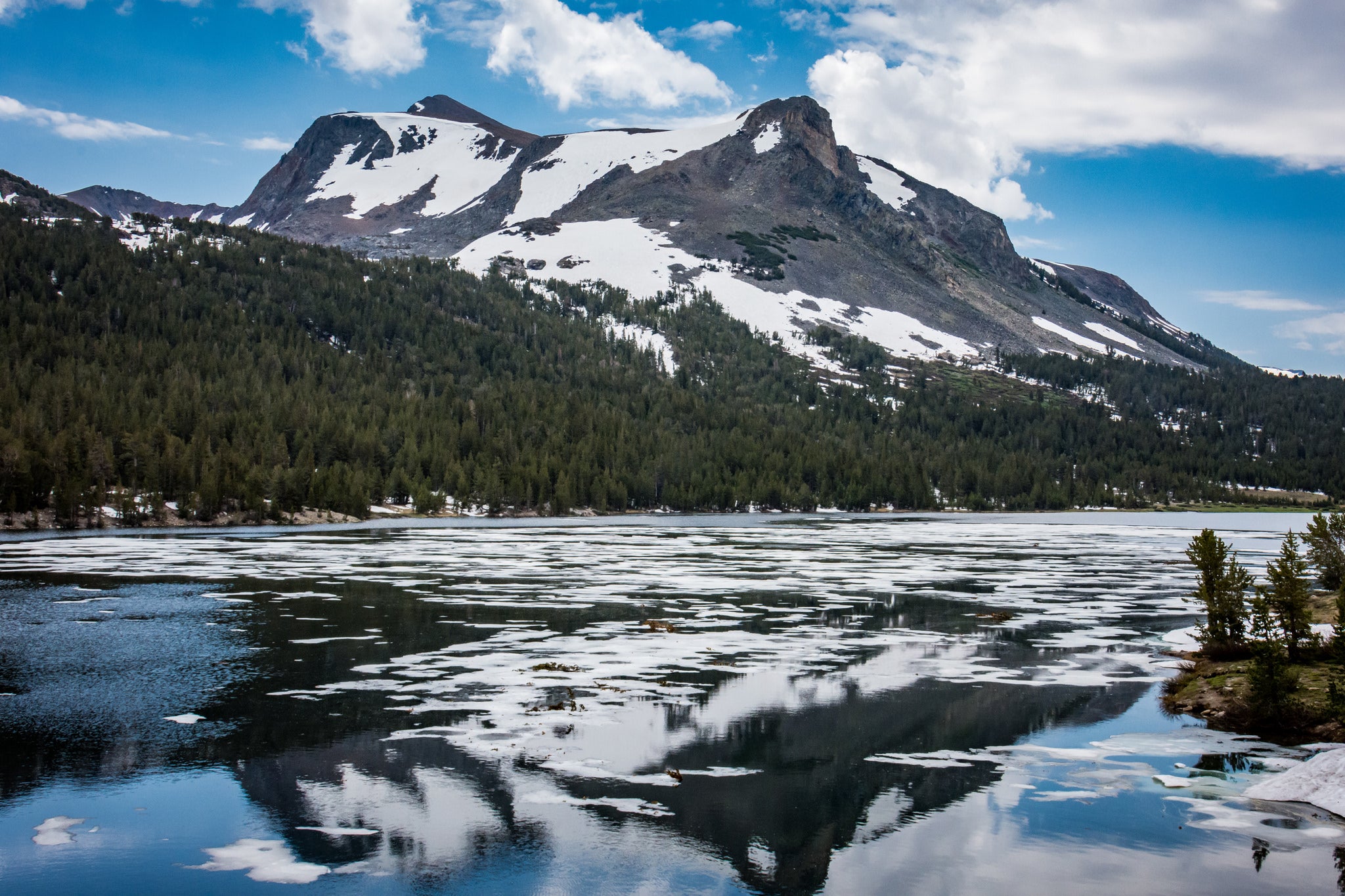 "Tioga Lake in Yosemite National Park"
