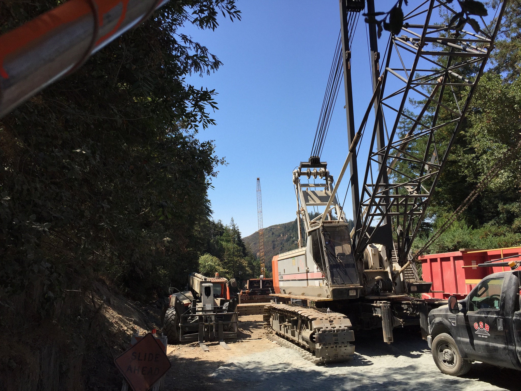 "Pfeiffer Bridge construction"