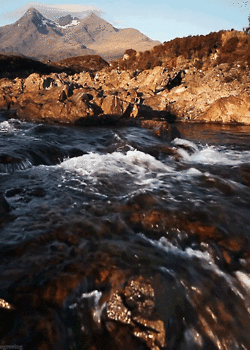 mountain river None
