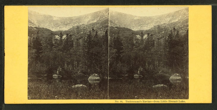 Tuckerman's_Ravine,_from_Little_Hermit_Lake,_by_Soule,_John_P.,_1827-1904 Tuckerman Ravine