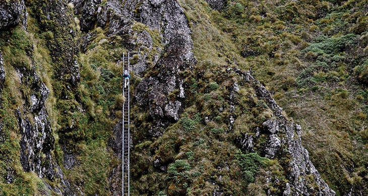 bp1116adv_hage_laddernz_750x400 You only need confidence—not technical skills—to climb this 150-foot ladder. Photos by Hagephoto