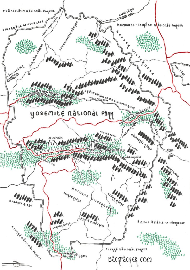 Yosemite National Park None