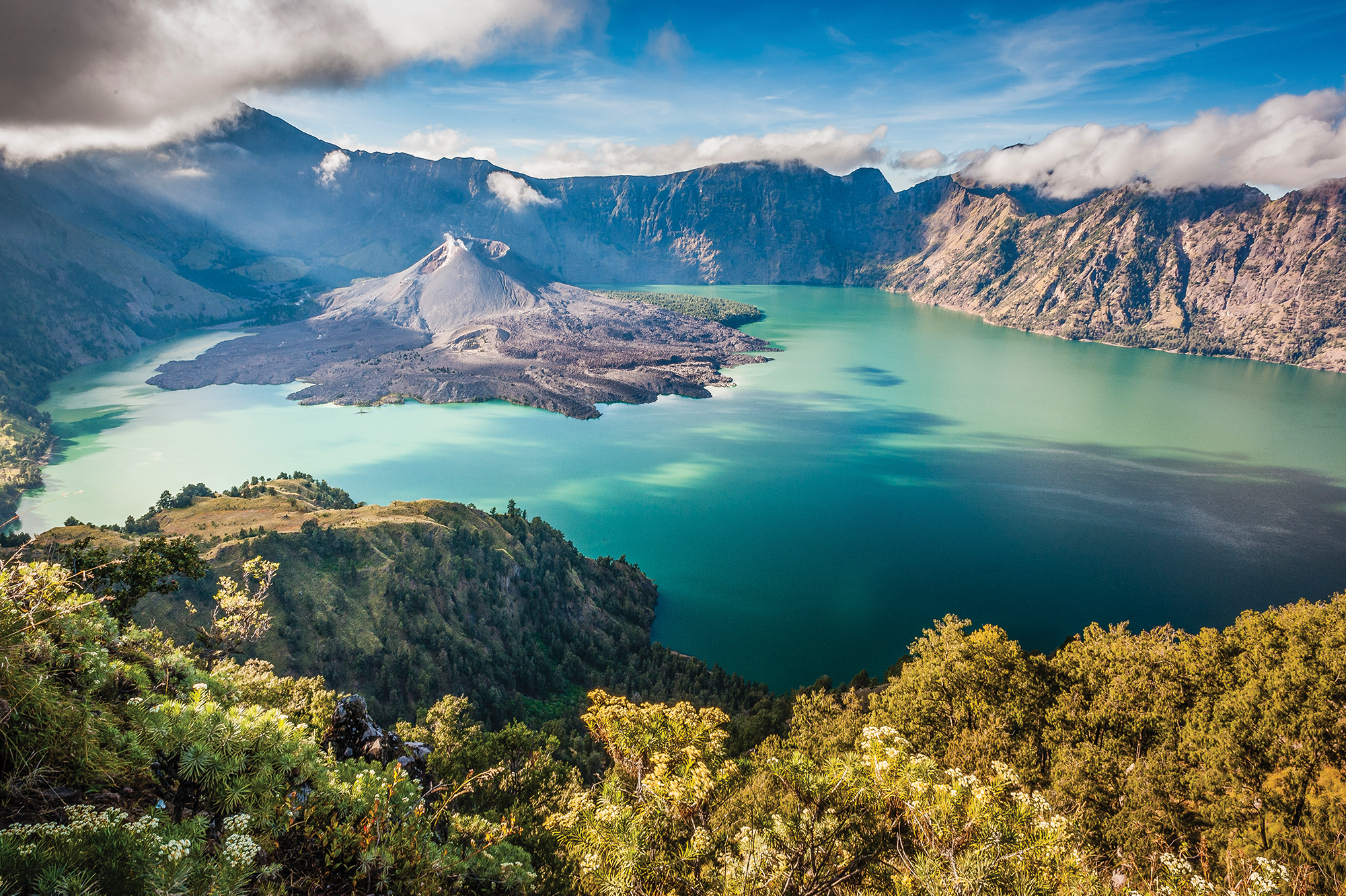 "Mt. Rinjani Crater Lake"