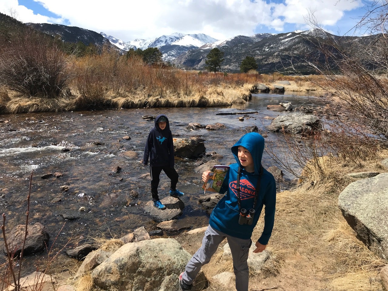 "Boys at Rocky Mountain National Park"
