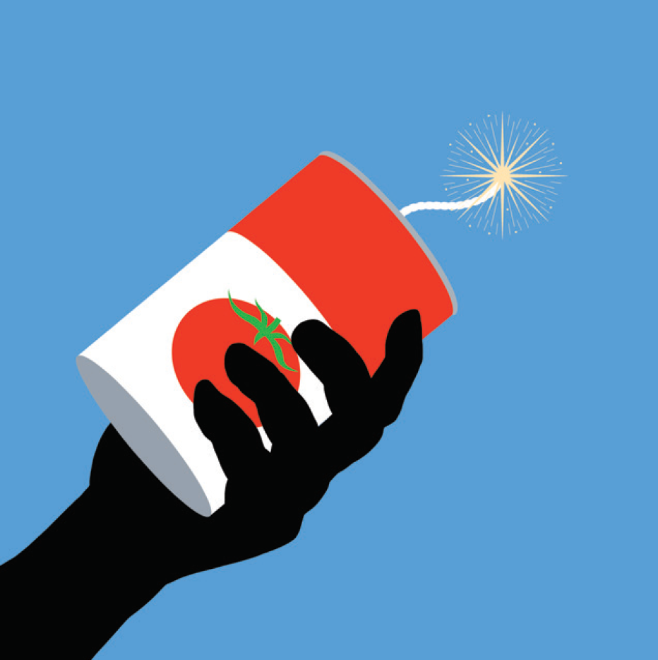 "Exploding tomatoes"