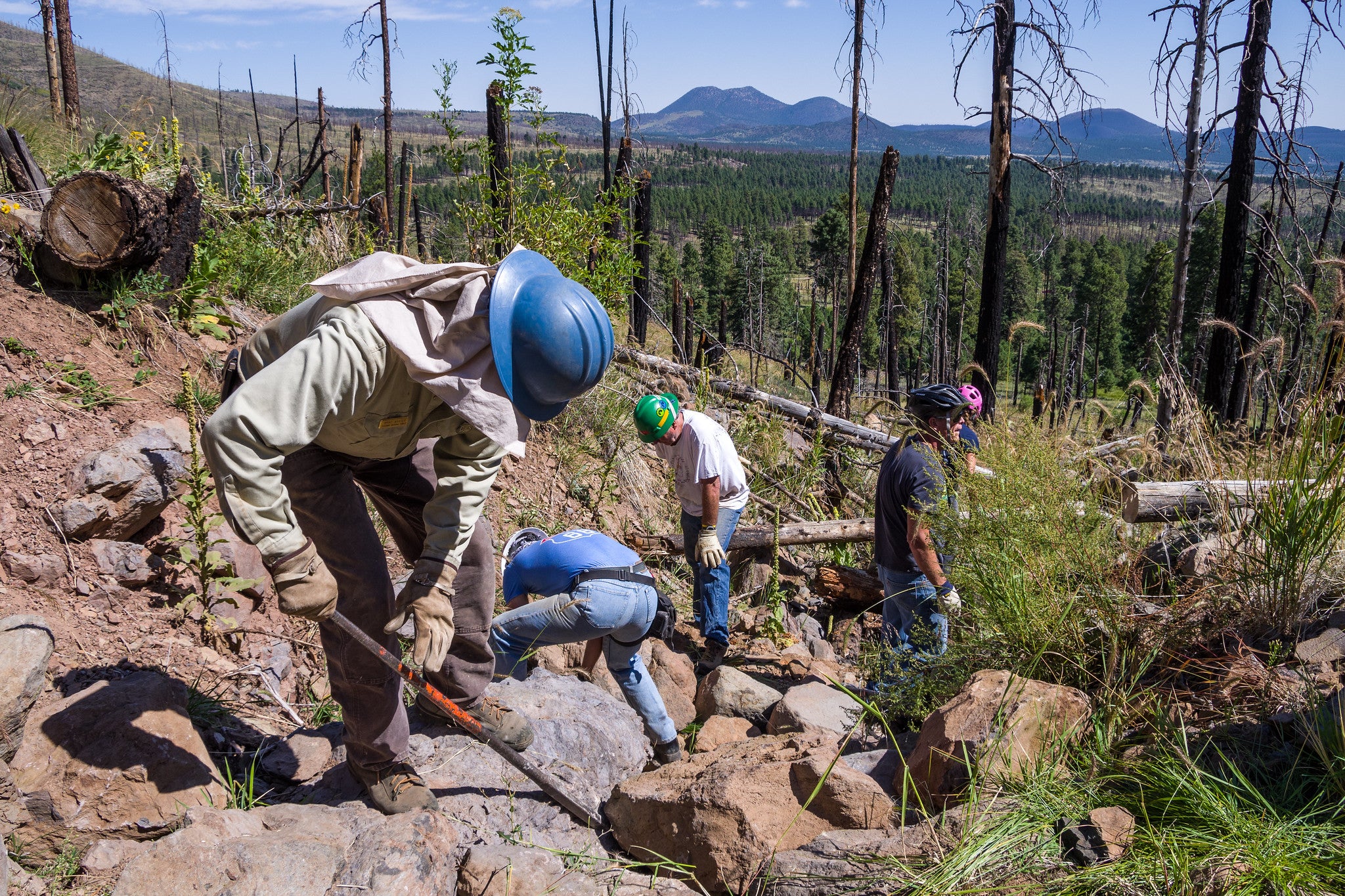 "trail work"