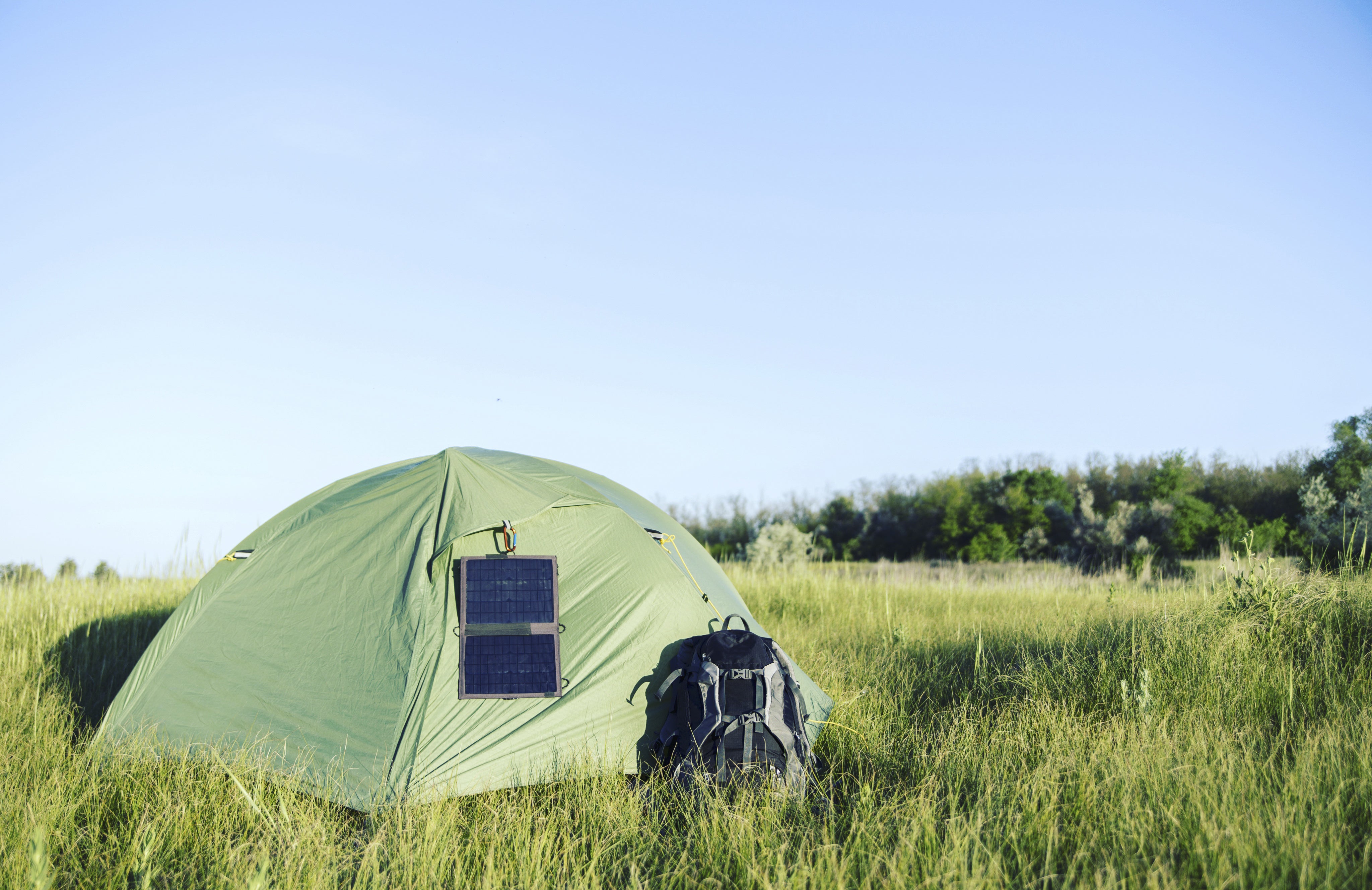 "Powering up in camp"