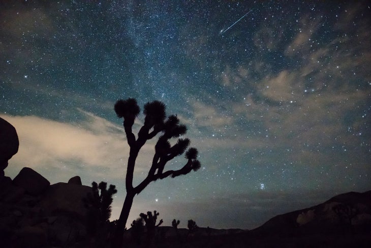 joshua-tree-meteor Meteor over Joshua Tree