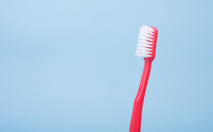 toothbrush - how to remove tree sap from your hiking clothes