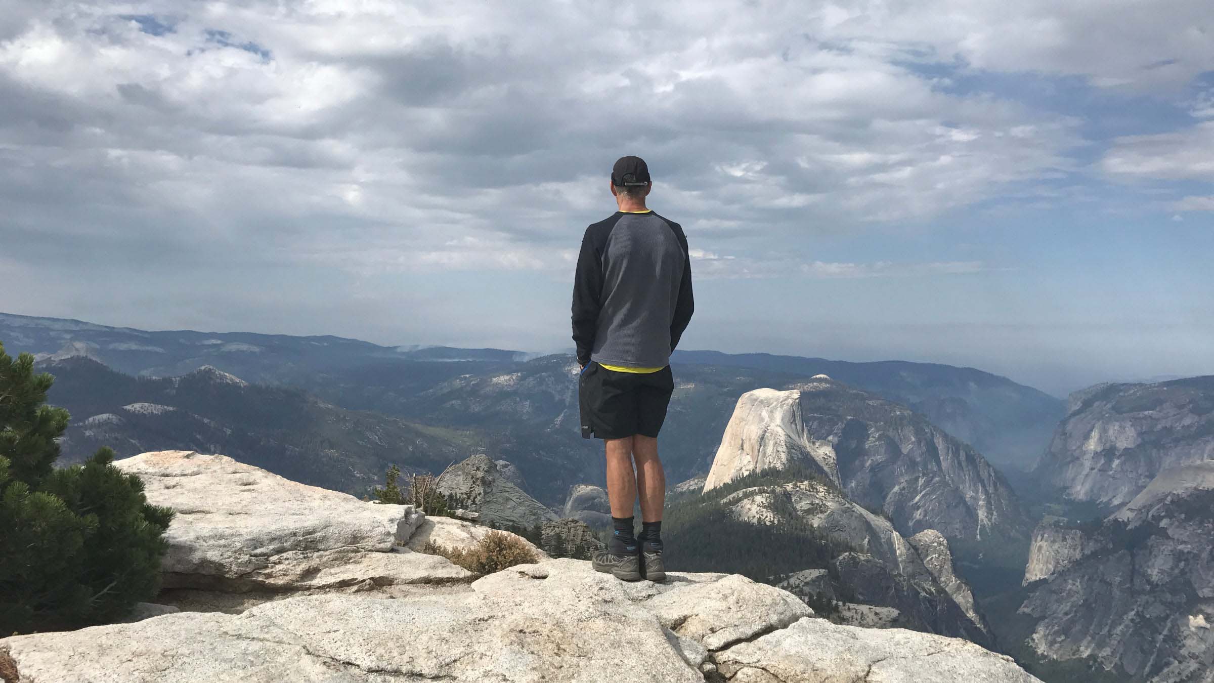 Man standing on mountain