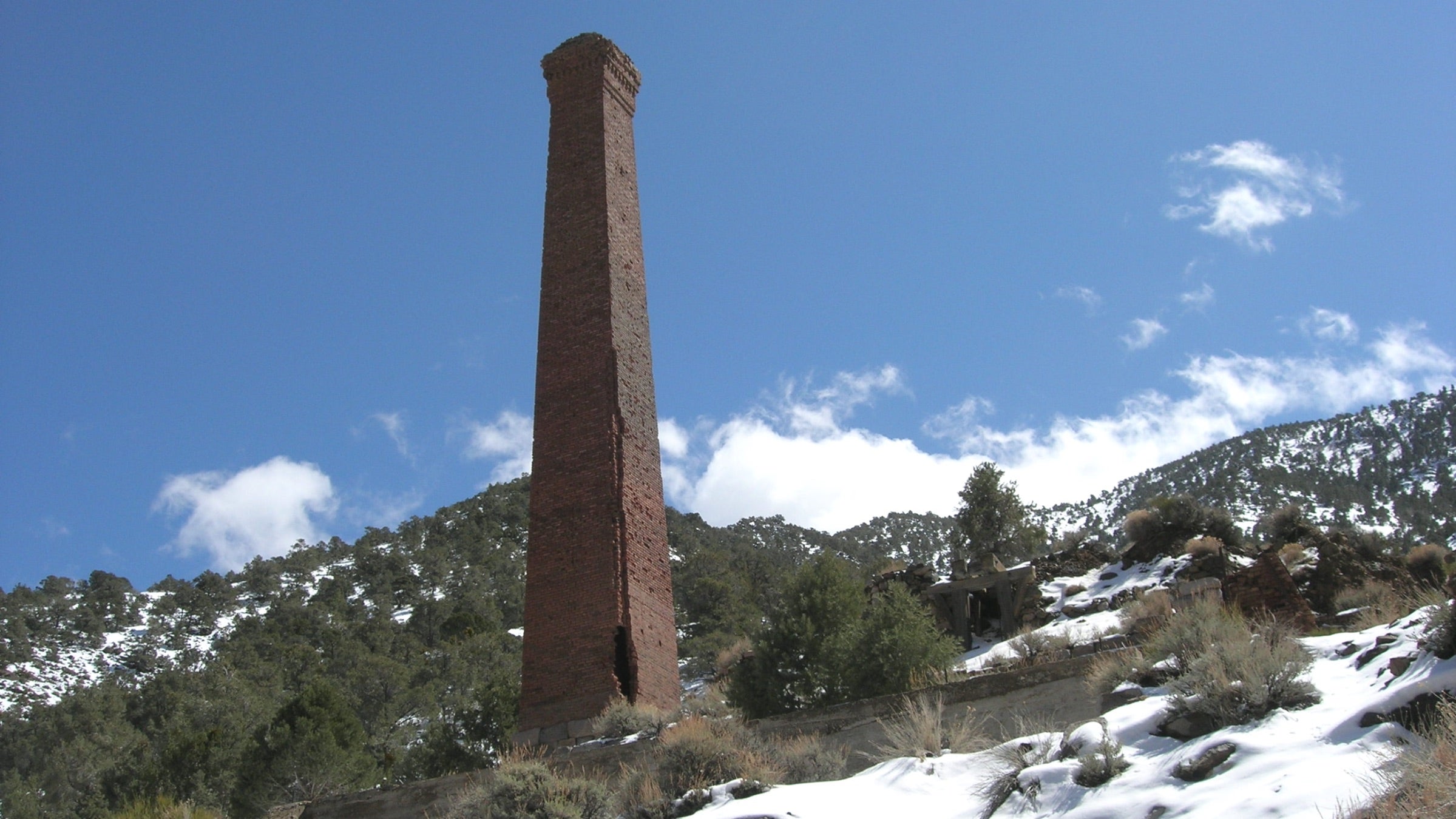 panamint city ghost town smokestack