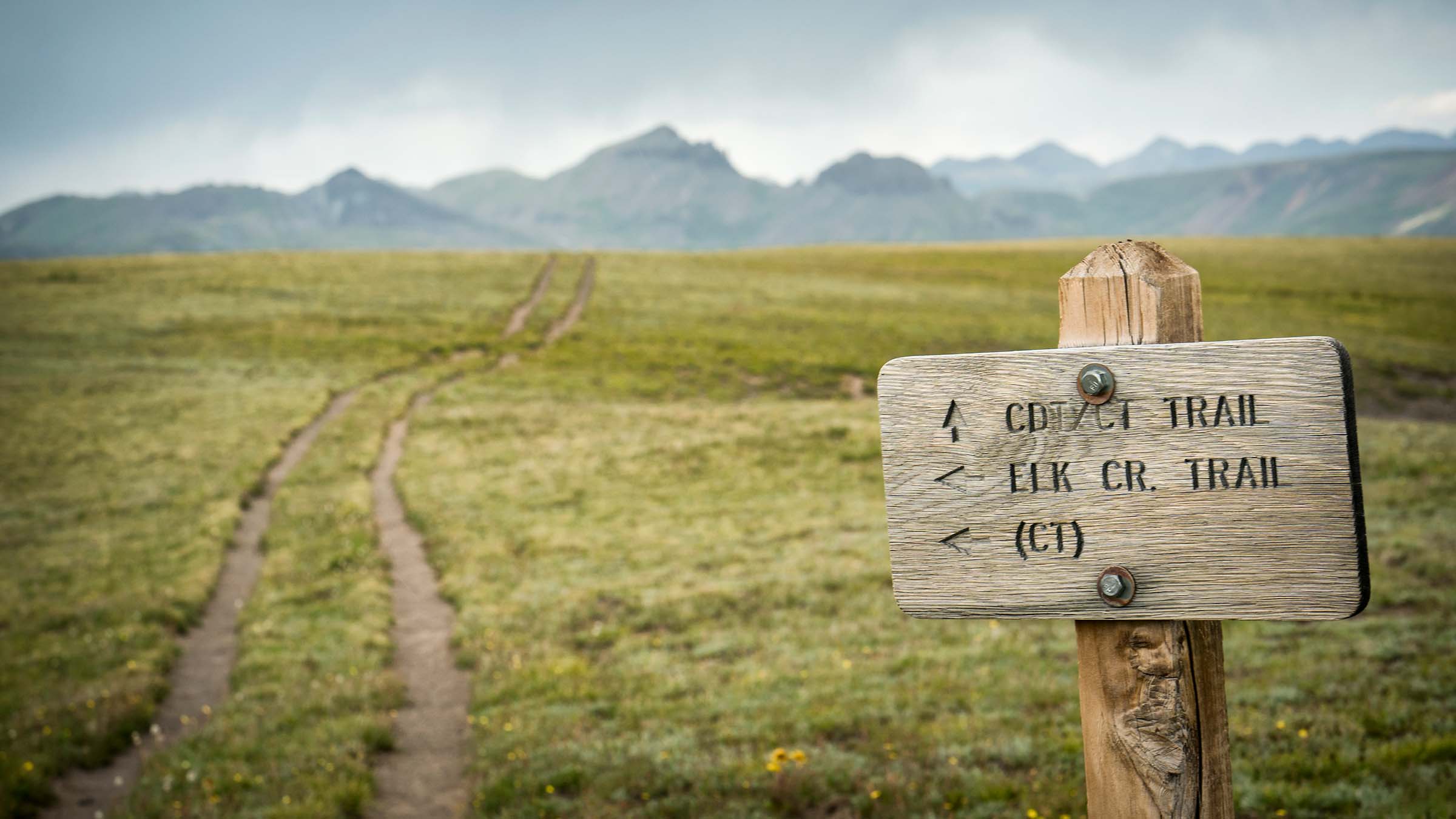 Signpost on Colorado Trail