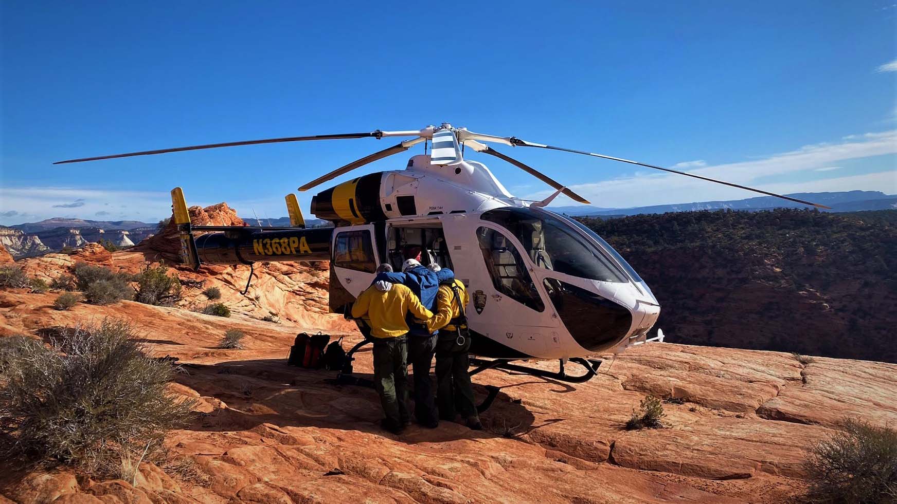 zion helicopter rescue