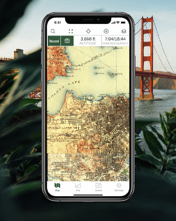 Gaia historic maps