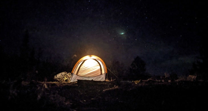 Ski camping