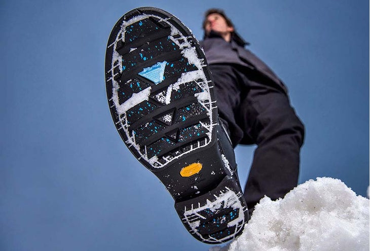 A Vibram Arctic Grip boot sole