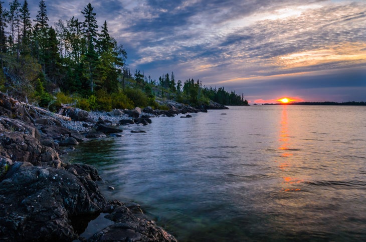 Sunrise at Rock Harbor, Isle Royale NP