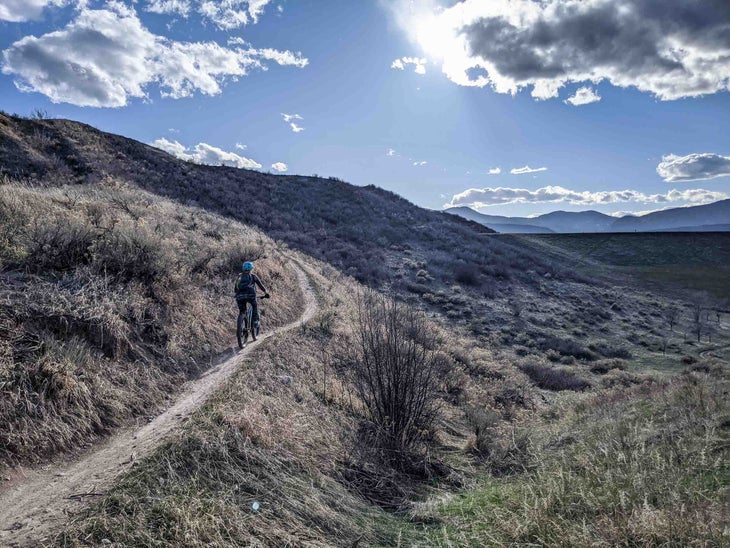 dani mortell mountain biking the weekend before getting covid