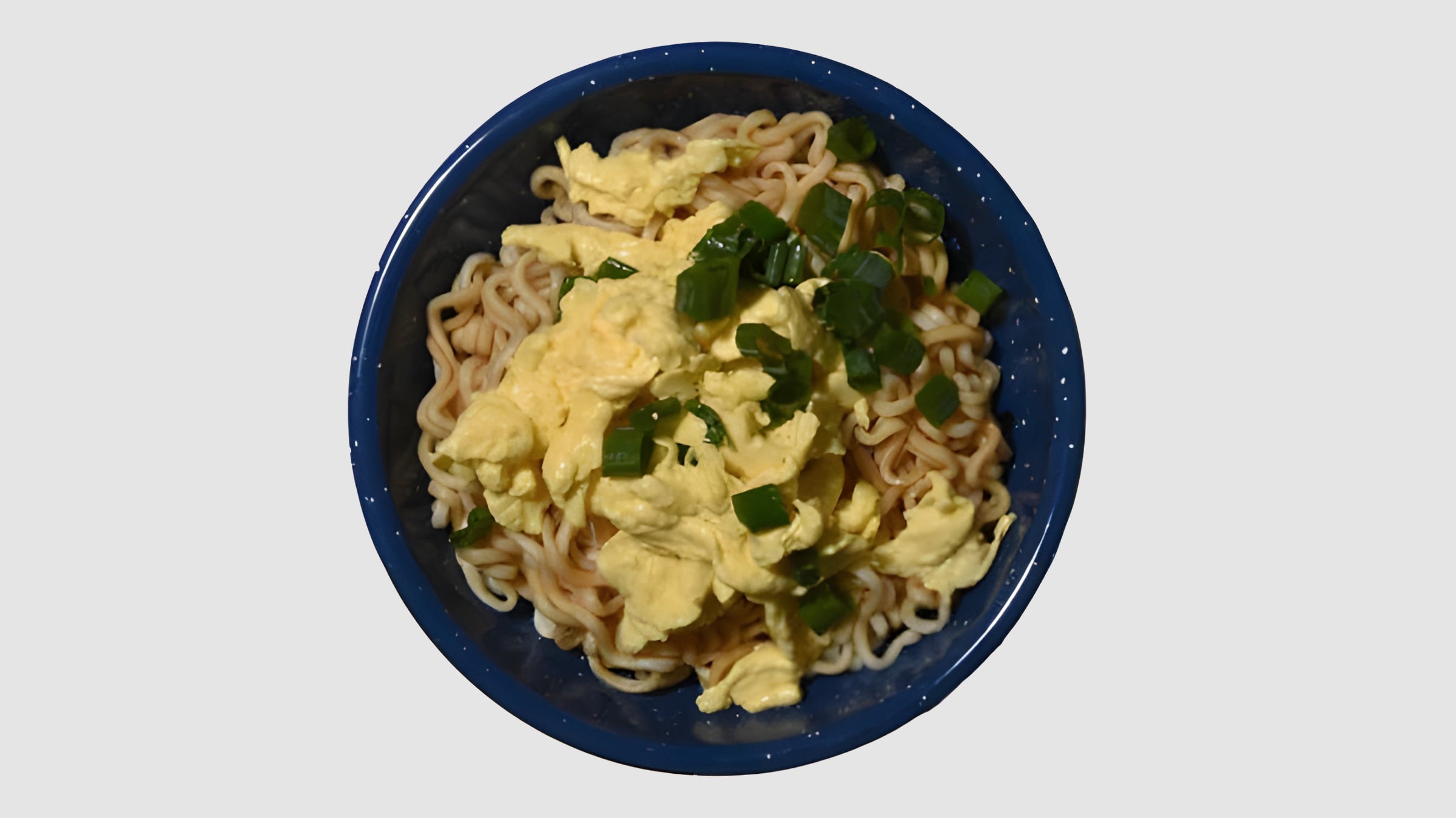 Breakfast Ramen with Green Onions and Eggs