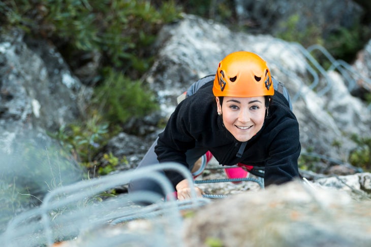 Via Ferrata climber