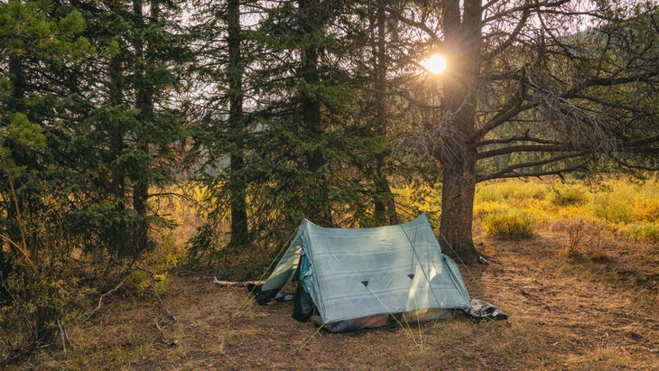 ultralight campsite