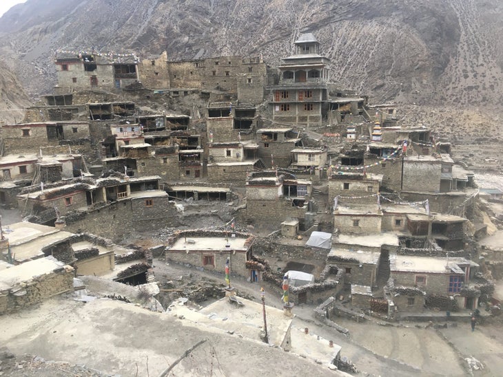 The village of Phu in Nepal