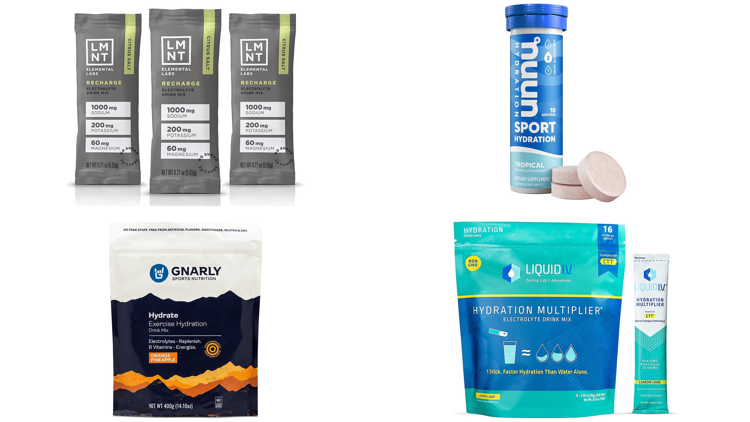 electrolyte drinks and mixes