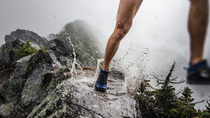 Hiking in the rain