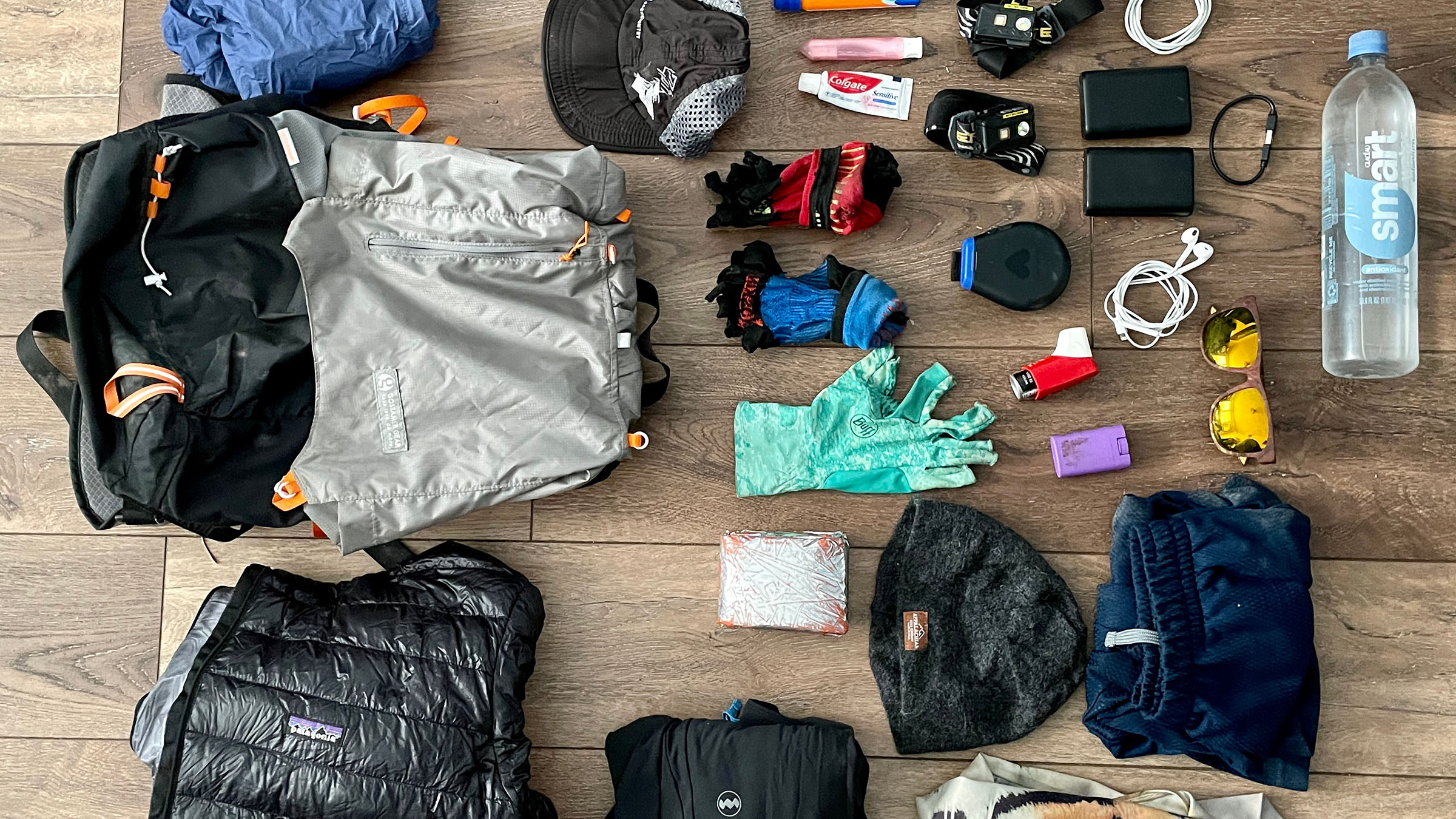 Jeff Garmire's gear for his John Muir Trail hike
