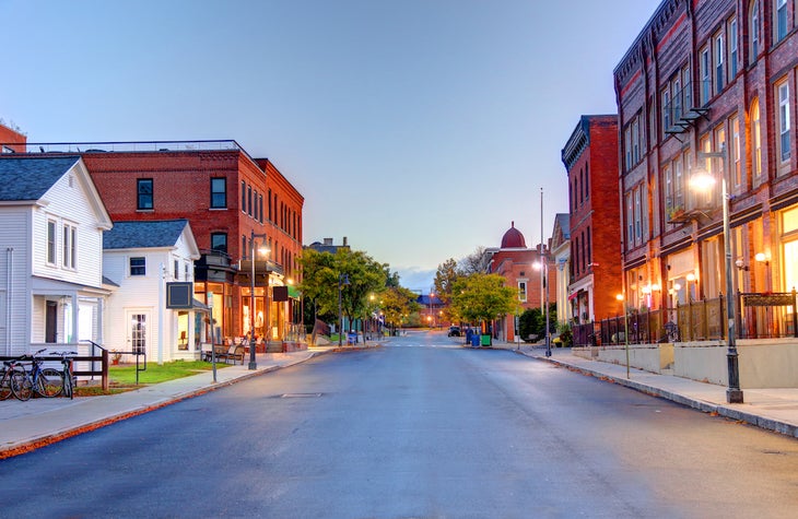 A street in Williamstown in Berkshire County, in the northwest corner of Massachusetts.