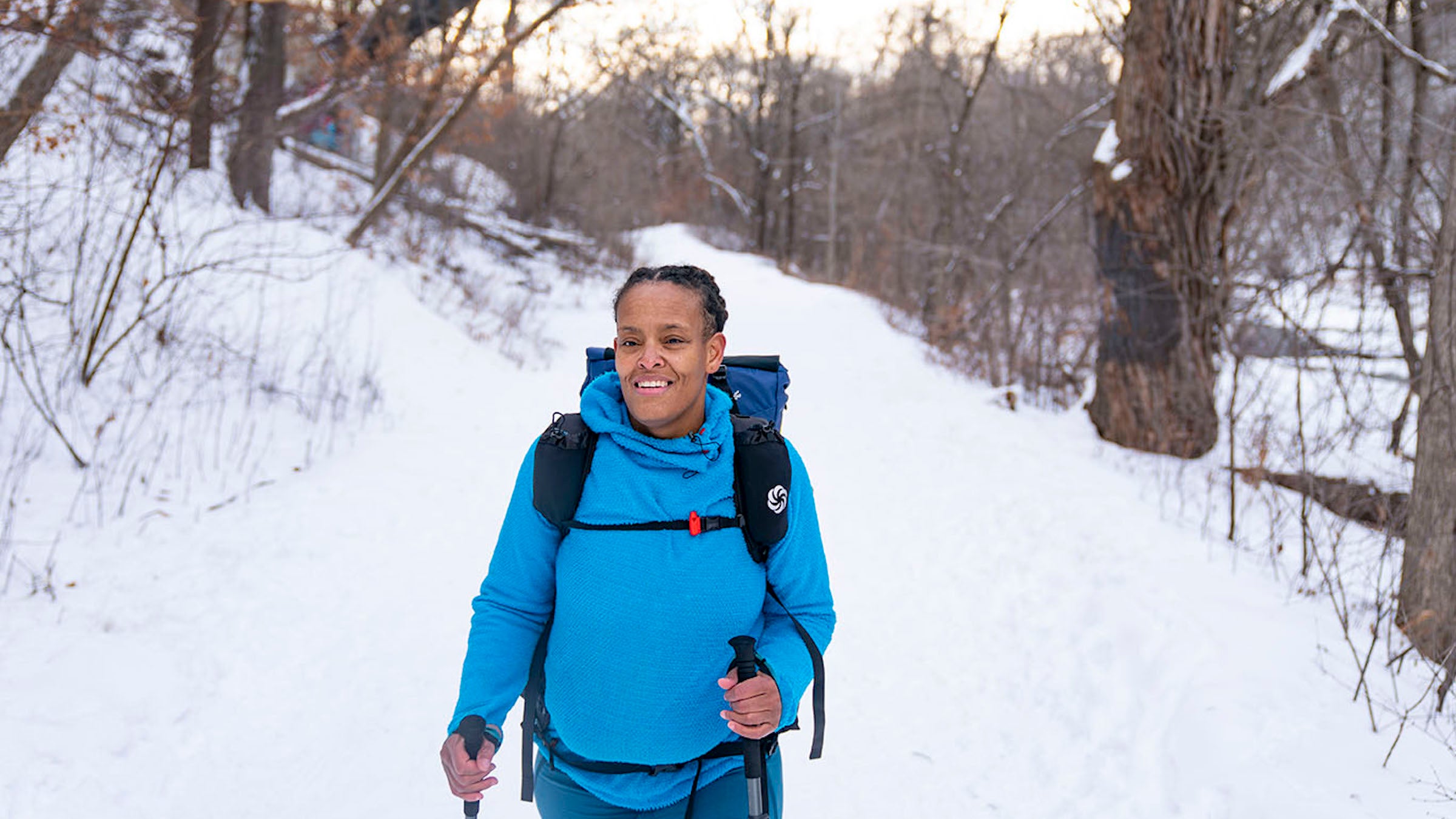 crystal gail welcome hiking on trail