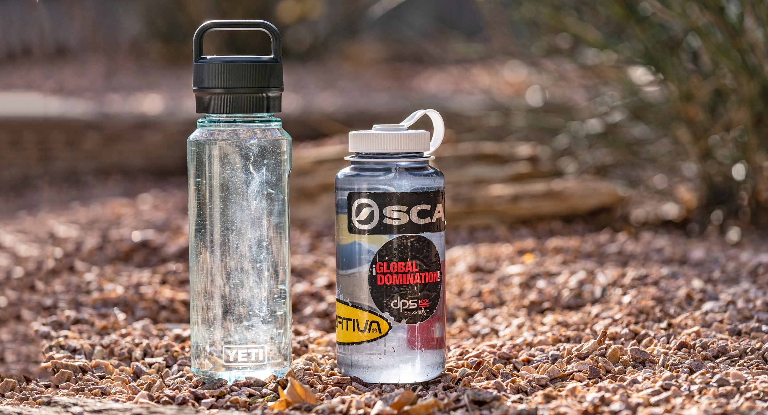 Choosing between the new Yeti Yonder and a Nalgene bottle comes down to personal preferences 