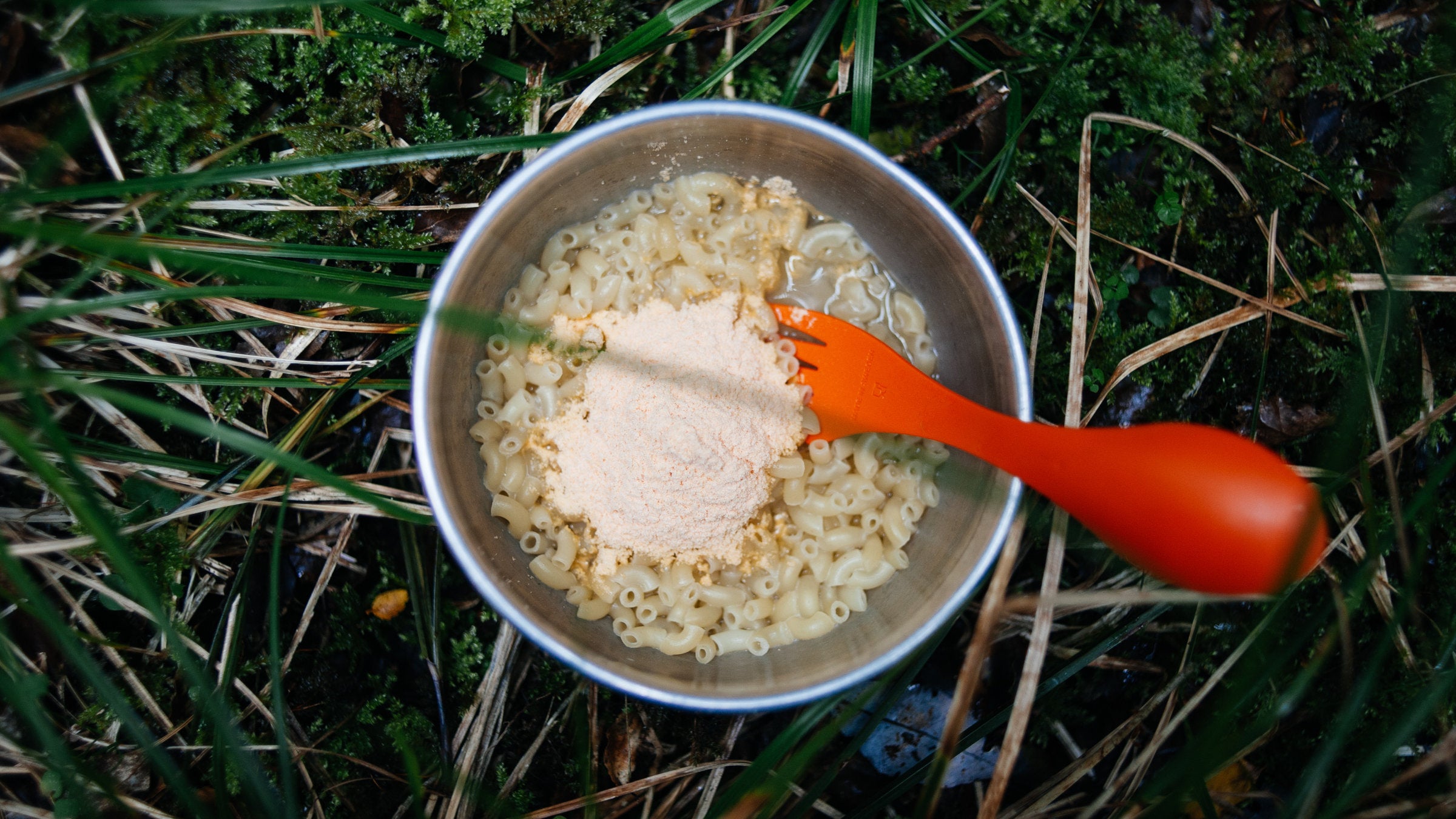 spork in mac and cheese