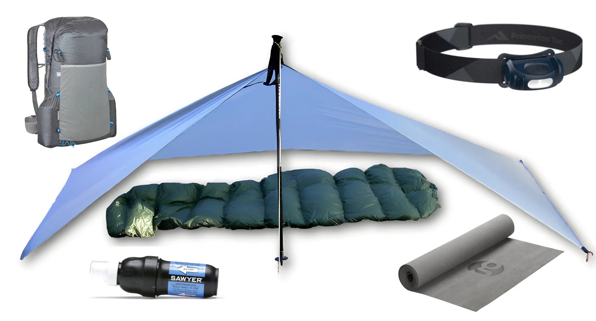 Ultralight backpacking kit