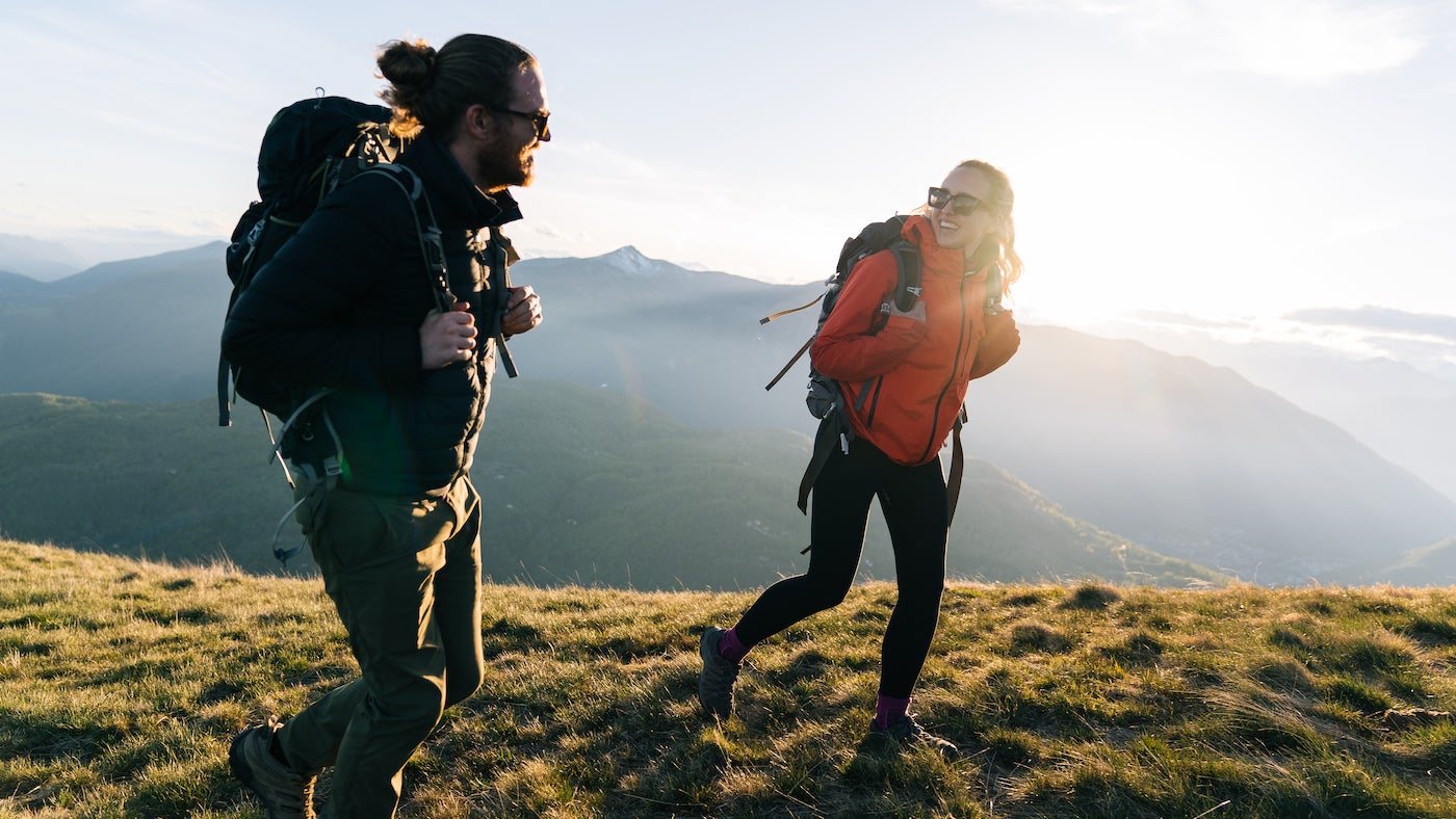 adventure at sunset backpackers